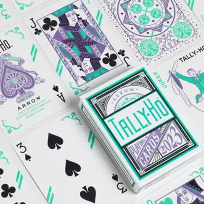 Tally Ho Fan Back Arrow Playing Cards by US Playing Card Co.
