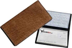 Tan Hippopotamus Checkbook Cover