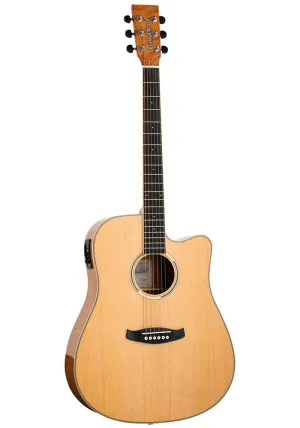 Tanglewood Discovery Dreadnought Cutaway Electro Acoustic Natural Gloss DBT-DCE-FMH-G