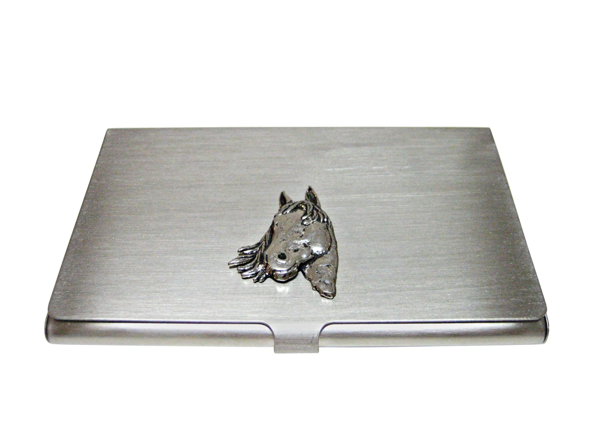 Textured Horse Head Business Card Holder