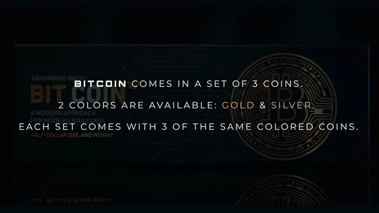 The Bitcoins Silver (3 Gimmicks and Online Instructions) by SansMinds