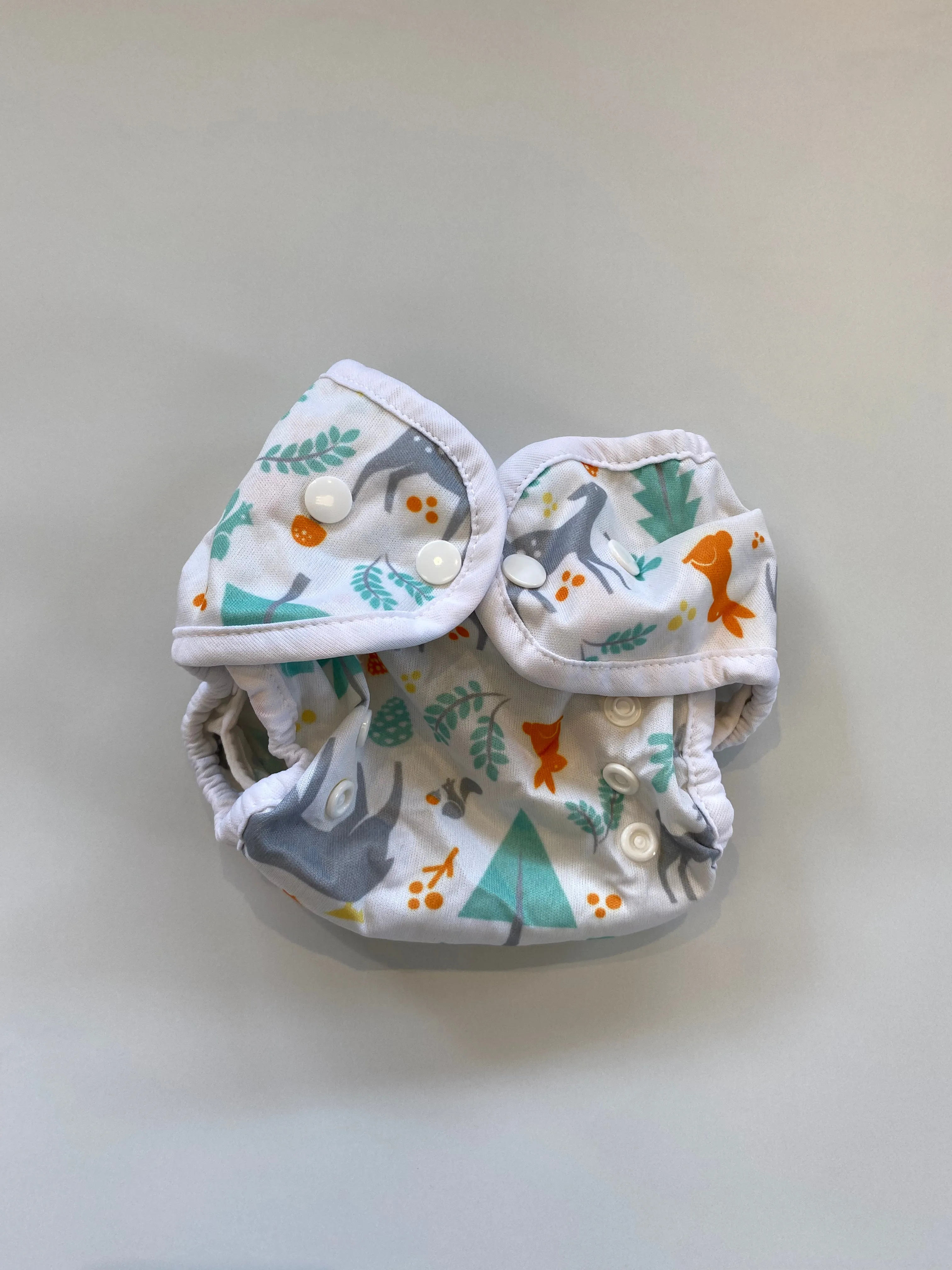 Thrifted Thirsties Duo Wrap - Snaps - Woodland (EUC)