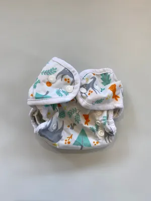 Thrifted Thirsties Duo Wrap - Snaps - Woodland (EUC)