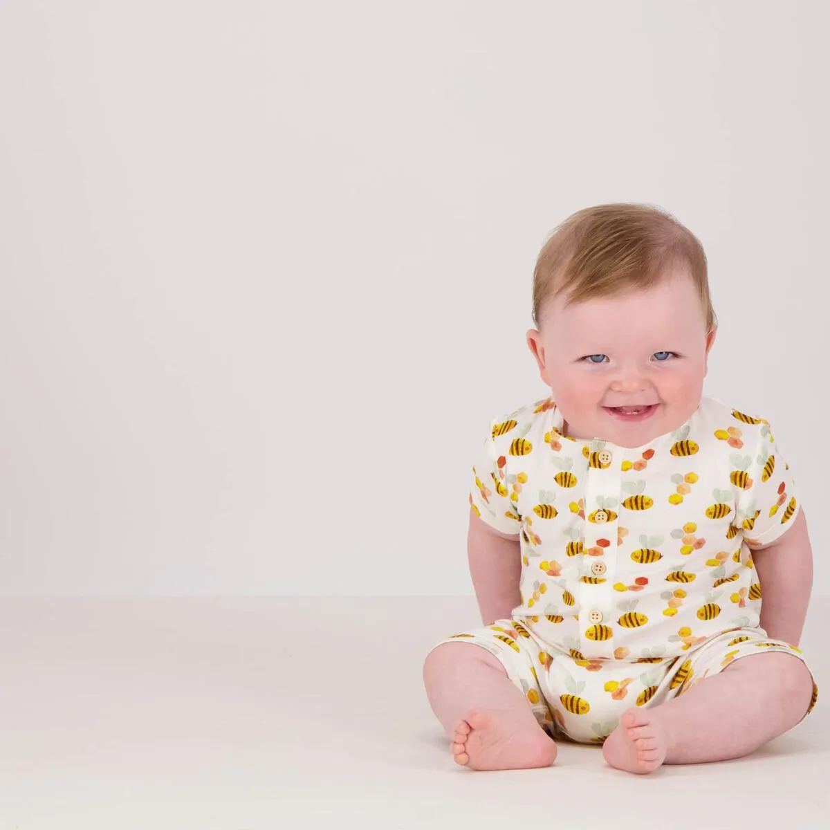 Tickety Boo Bumbling Bees Short Bamboo Romper