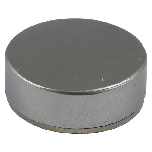 TIMCO Threaded Screw Caps Solid Brass Satin Chrome - 16mm (4pcs)