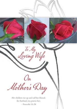 To My Loving Wife on Mother's Day Greeting Card