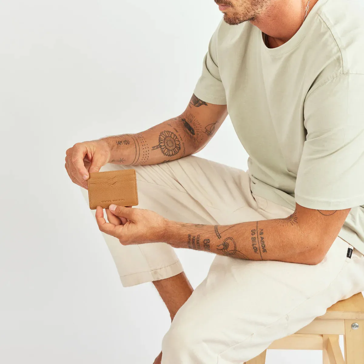 Together for Now Wallet | Tan Leather