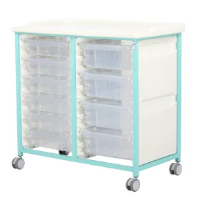 Tray Trolleys | Low Level | 6 Small, 4 x Deep Trays
