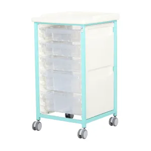 Tray Trolleys | Standard Level | 3 Small, 2 x Deep Trays