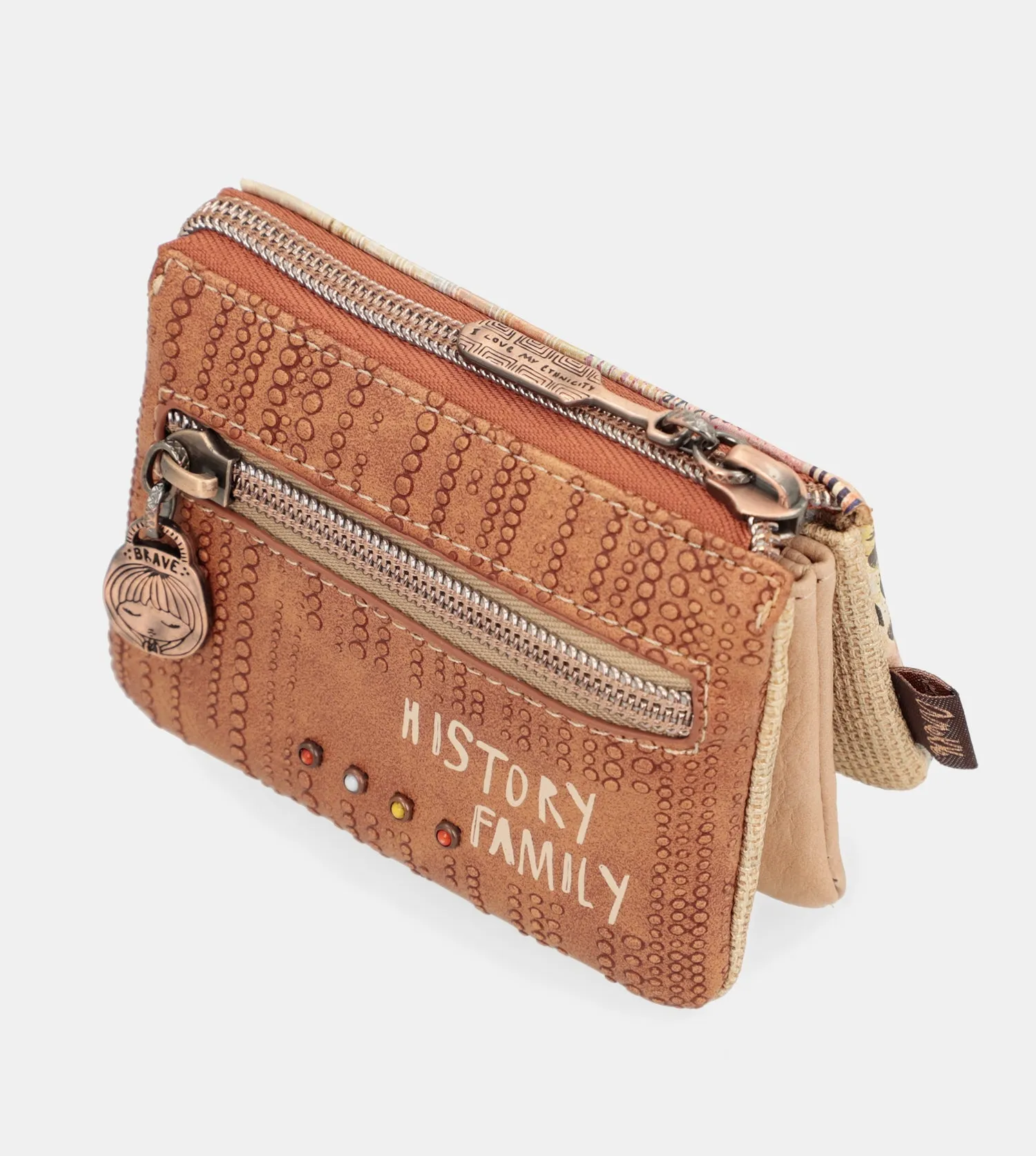 Tribe triple compartment purse