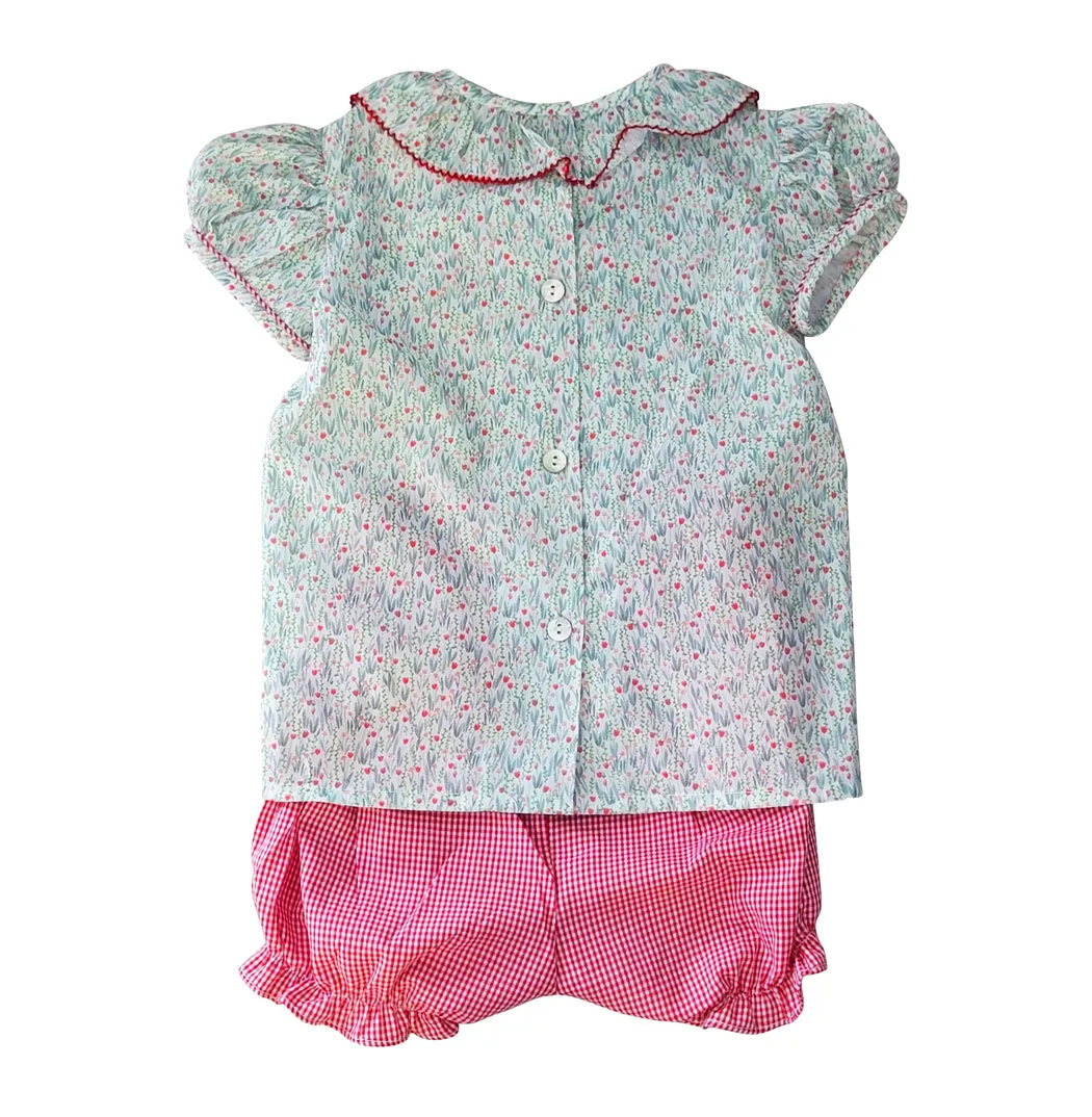 Tulips Collection Baby Girl Diaper set