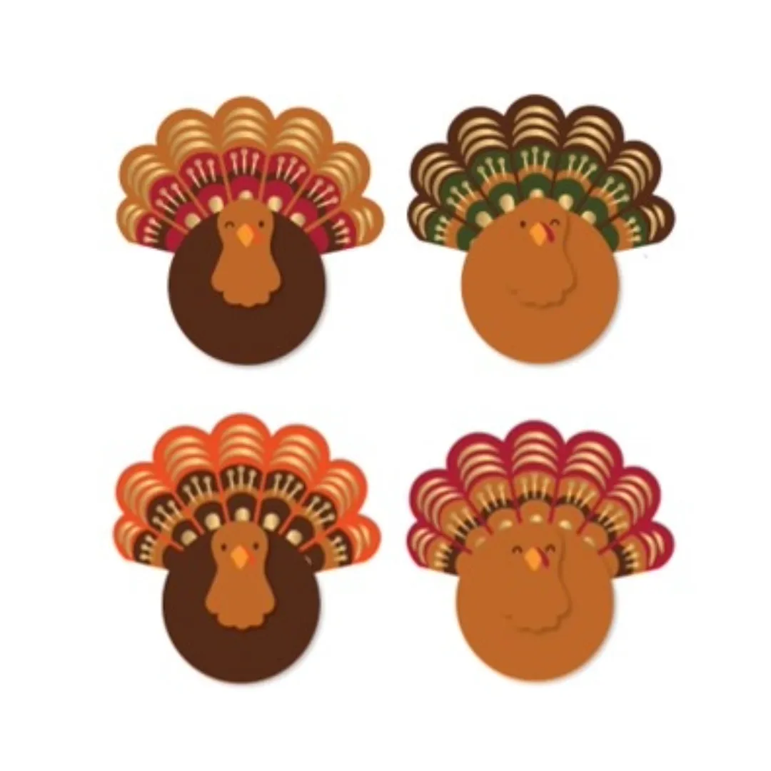 Turkey Feather Surprise Balls Party Favors Set of 4