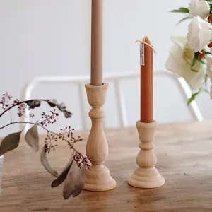 Unfinished Wooden Candlesticks - DIY Craft Candle Holders