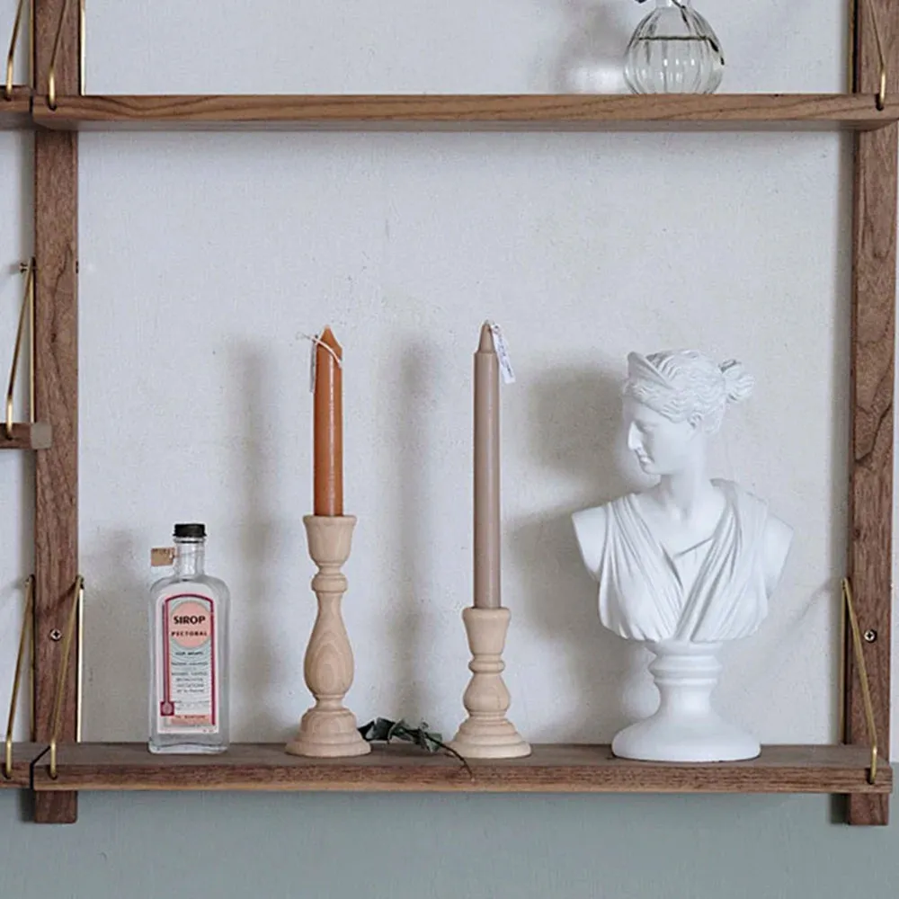 Unfinished Wooden Candlesticks - DIY Craft Candle Holders