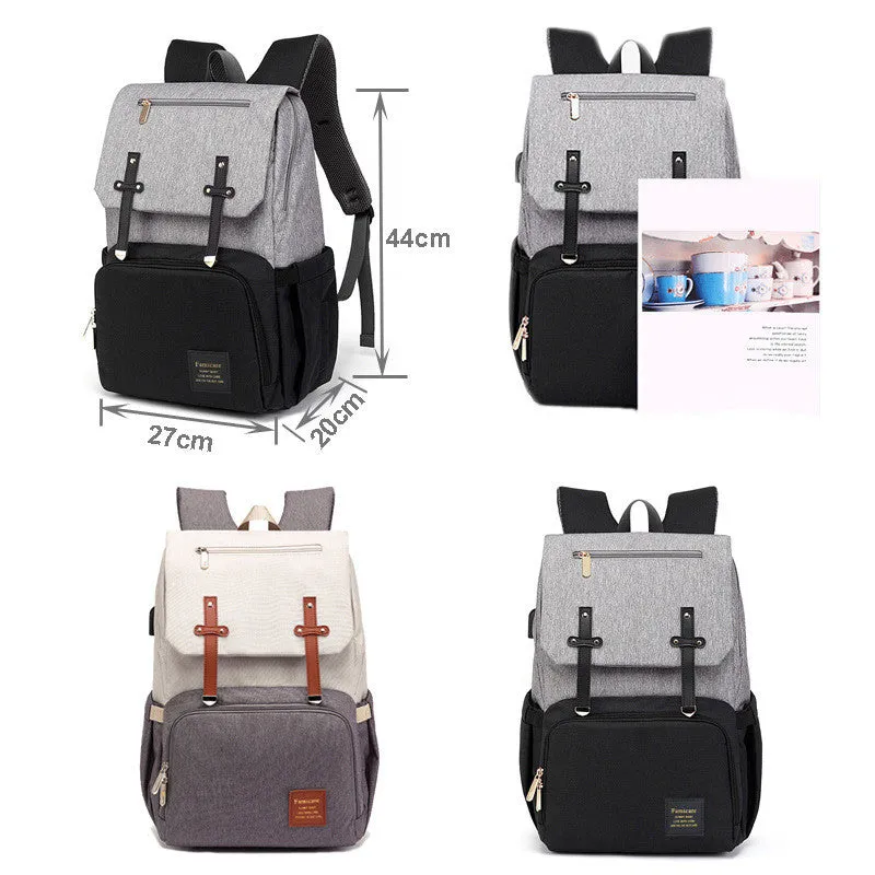 Unisex Multi pocket storage Diaper Backpack