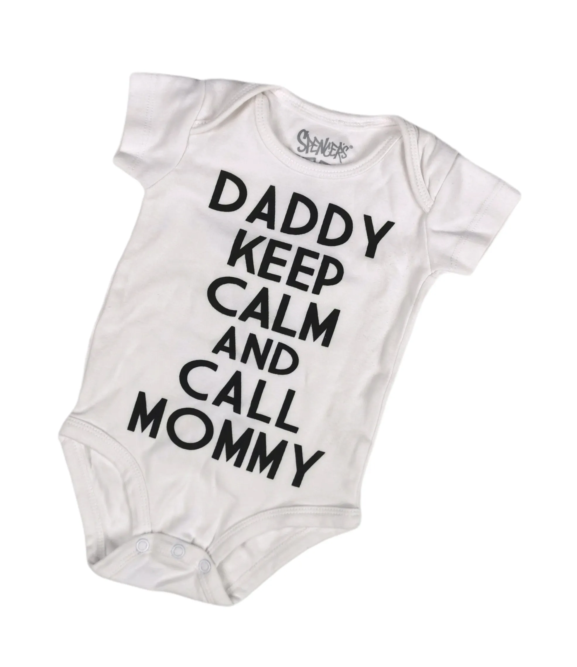 UNISEX SIZE 6 MONTHS - SPENCER'S BABY, Graphic Onesie T-shirt EUC B33