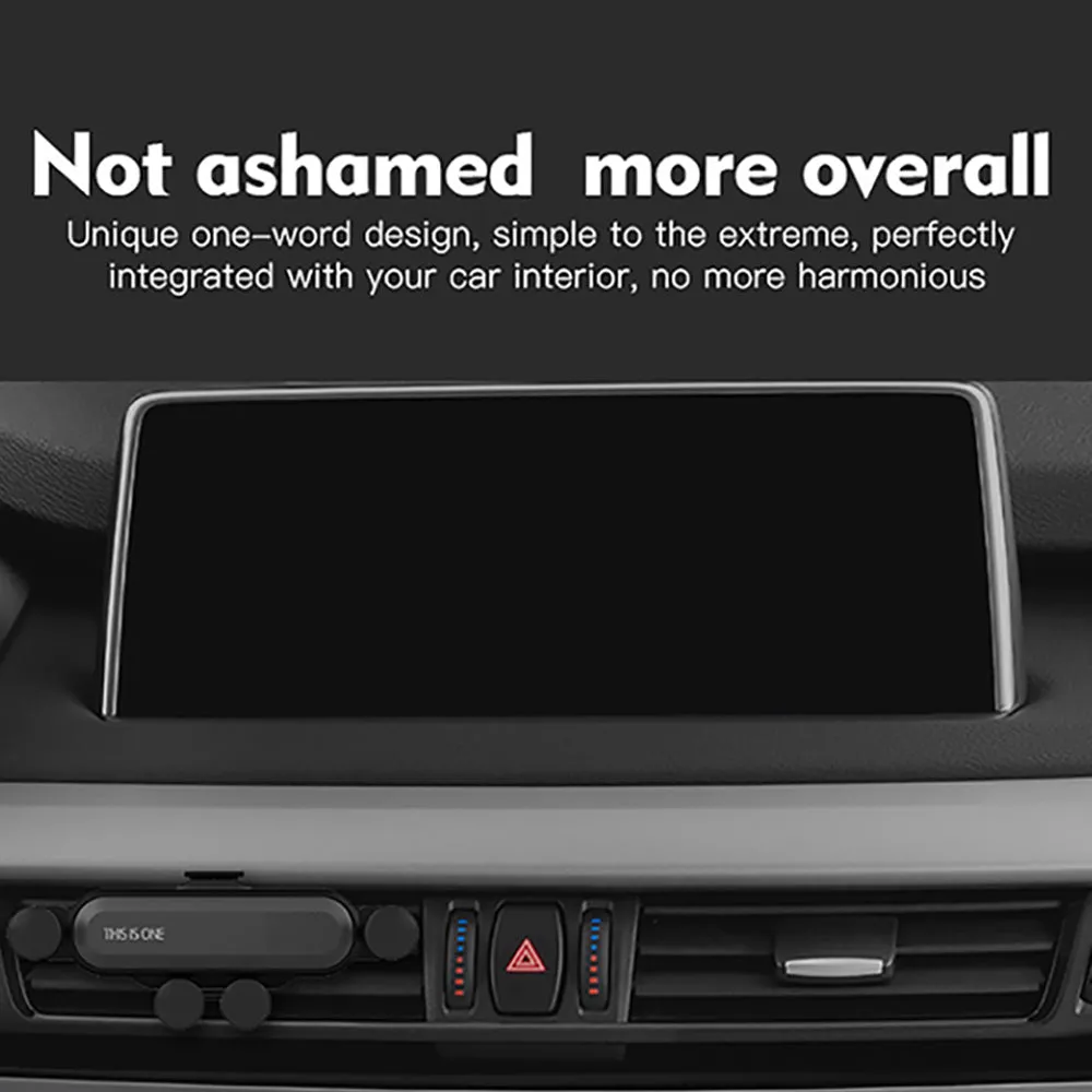 Universal Car Phone Holder For iPhone X XS Max Samsung Huawei Car Air Vent Mount Holder Gravity Mobile Phone Holder Silver