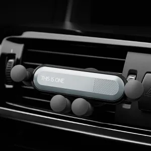 Universal Car Phone Holder For iPhone X XS Max Samsung Huawei Car Air Vent Mount Holder Gravity Mobile Phone Holder Silver