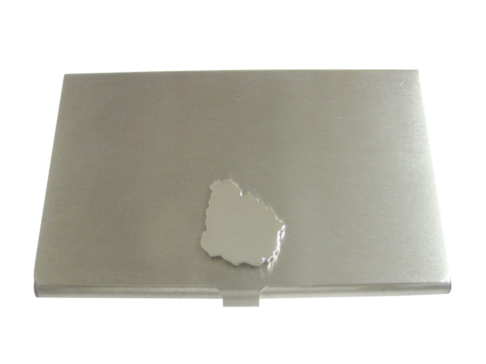 Uruguay Map Shape Pendant Business Card Holder