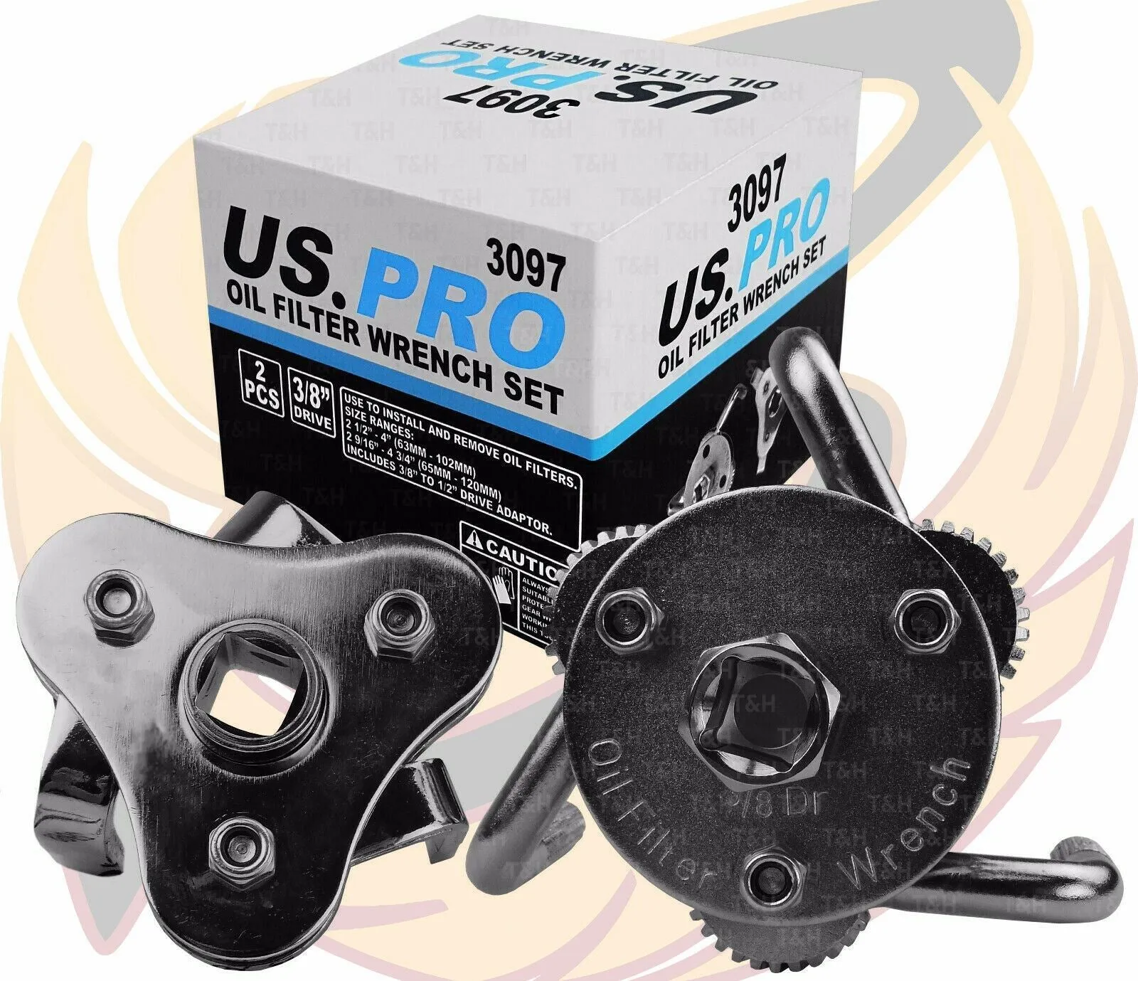 US PRO 23PCS OIL FILTER WRENCH & MASTER DRAIN PLUG KEY SET