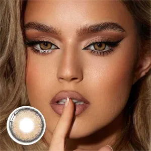Velvet Brown Colored Contact Lenses Yearly