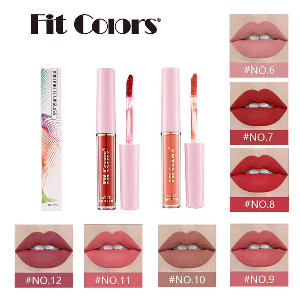Velvet Waterproof 12 Colors Matte Lip Gloss Tints