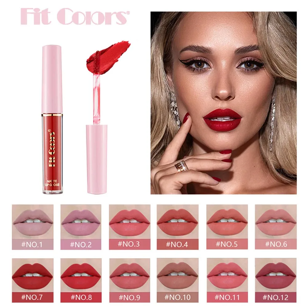 Velvet Waterproof 12 Colors Matte Lip Gloss Tints