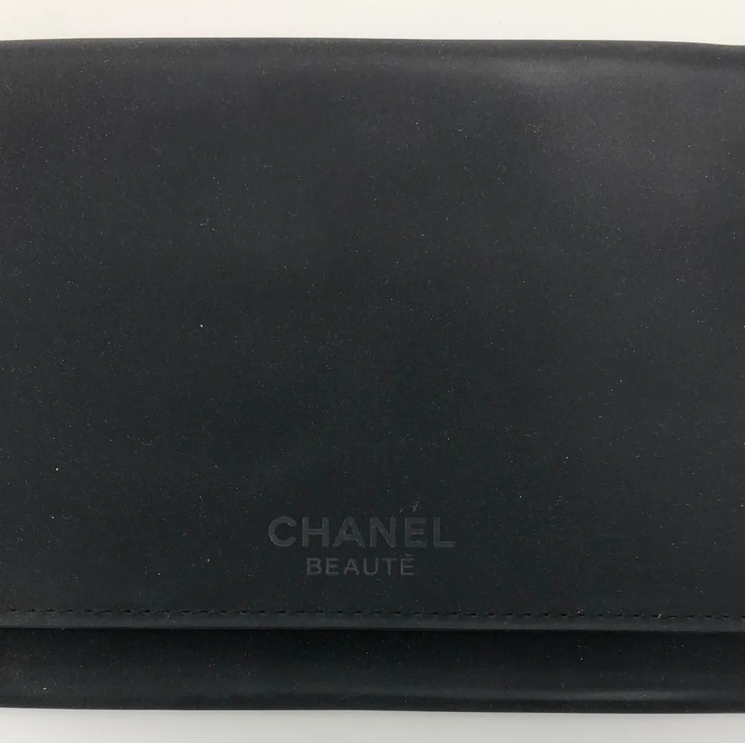 Vintage: Chanel Beaute Black Tri- Fold Brush Holder