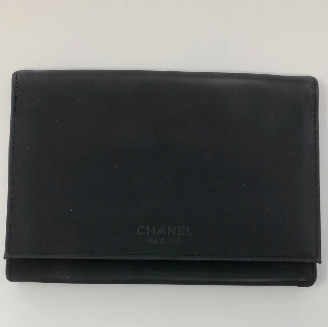 Vintage: Chanel Beaute Black Tri- Fold Brush Holder