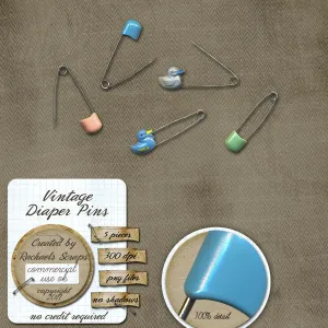 Vintage Diaper Pins