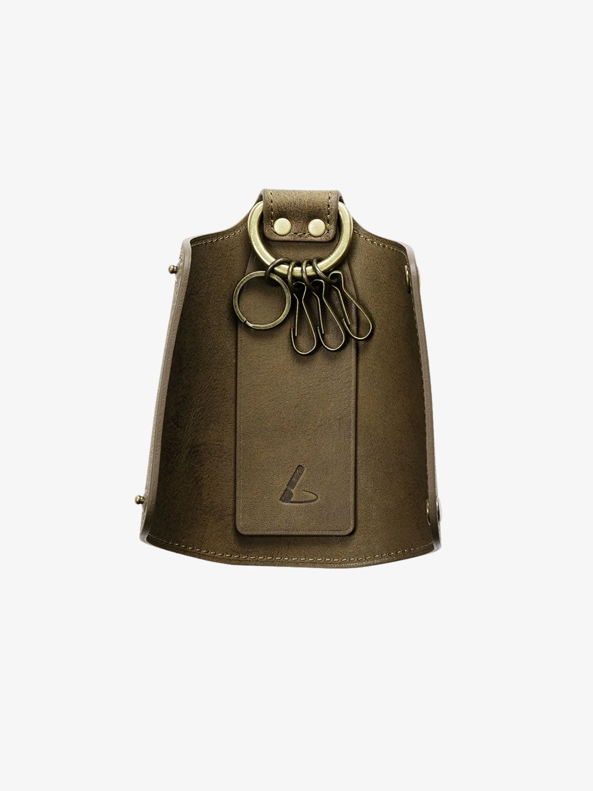 Vintage Olive Roadster Grip Key Case