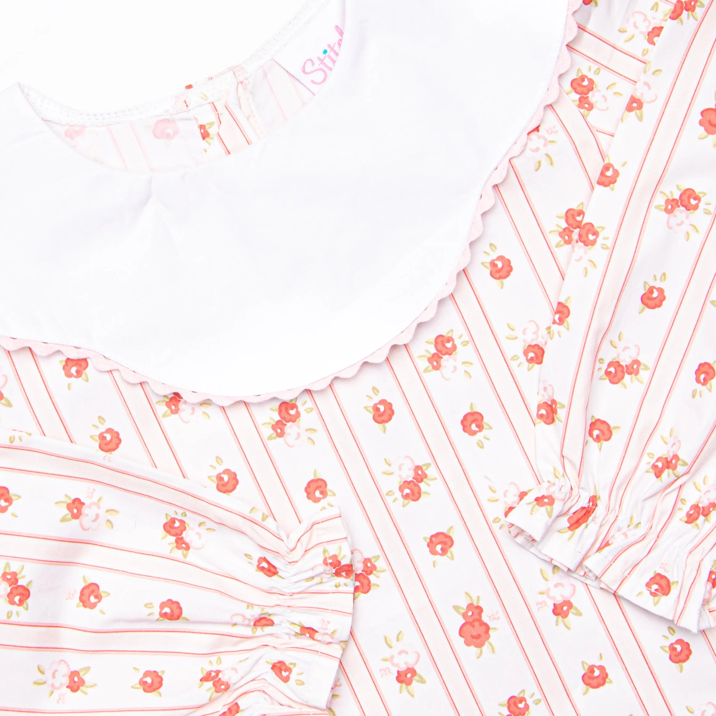 Vintage Rose Diaper Set, Pink