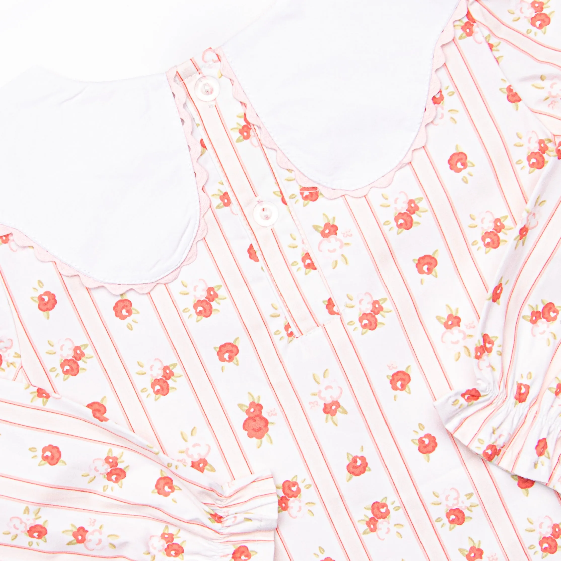 Vintage Rose Diaper Set, Pink