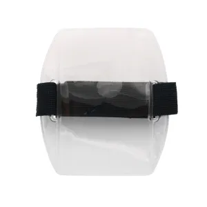 Vinyl Vertical Arm Band Badge Holder with Strap, 2.75" x 3.8" - Clear (25/Box)