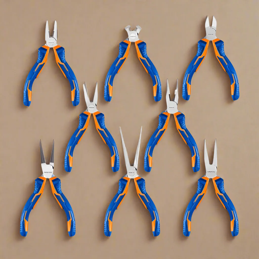 Wadfow 8 Pieces Mini Plier Set - WPS1618