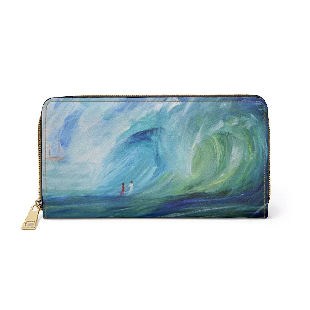 Walking on Water Zipper Wallet