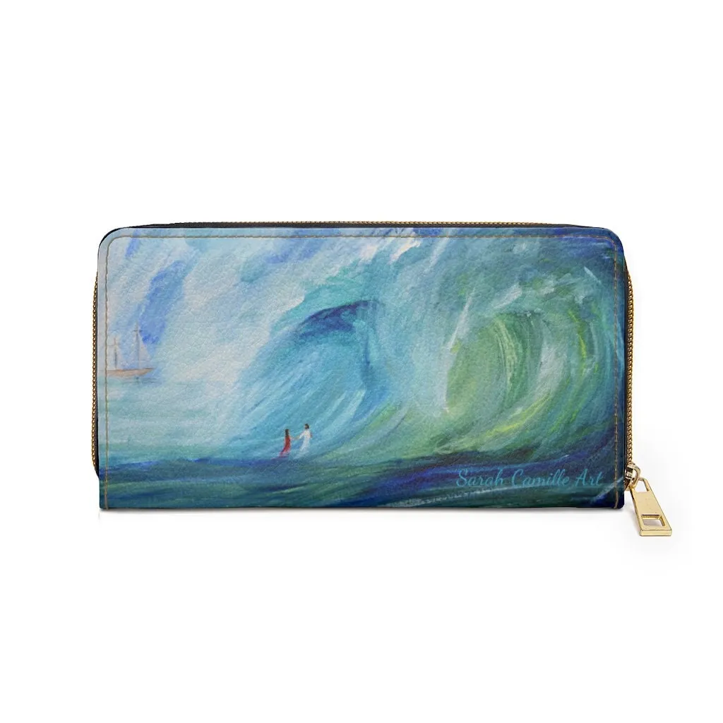 Walking on Water Zipper Wallet