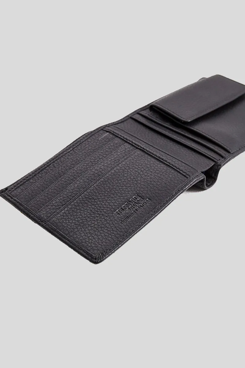 Wallet Credit Card Coin Pocket Tumbled - Black