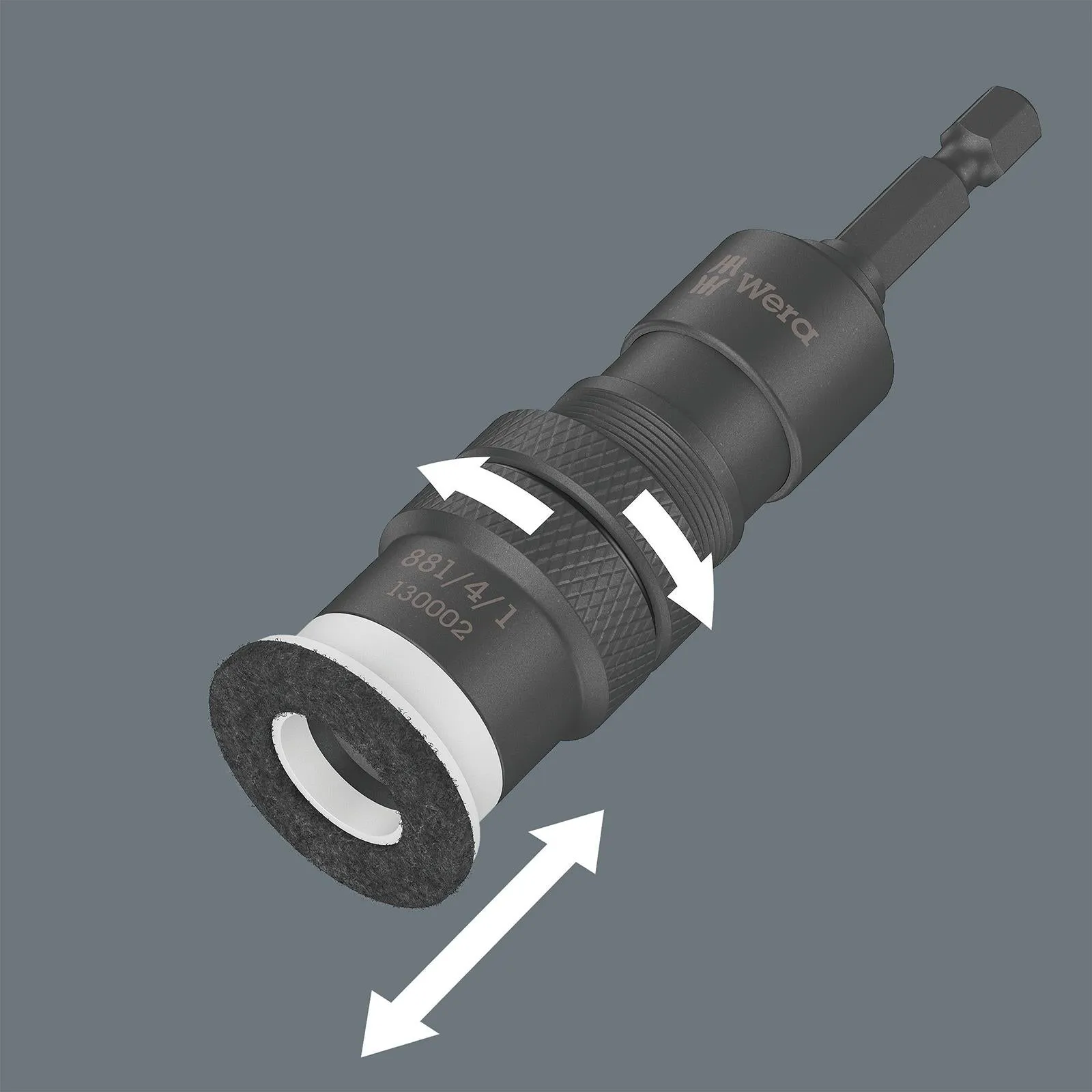 Wera Bit Holder with Variable Screw Depth Limitation 3 Piece 881/4/1 SB