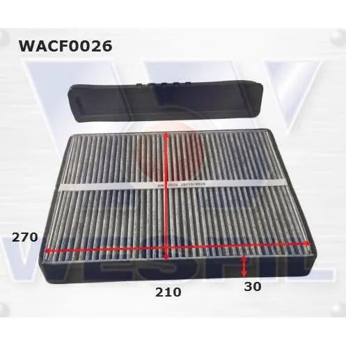 Wesfil Cabin/Pollen Air Filter - WACF0026 - RCA100C