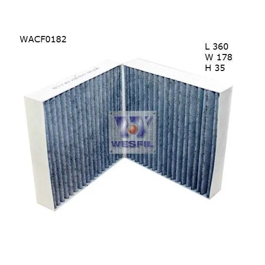 Wesfil Cabin/Pollen Air Filter - WACF0182 - RCA266C