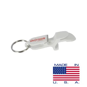 White Shotgun Key Chain