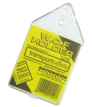 WOF or REGO HOLDERS