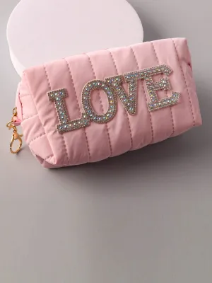 WOMEN'S GRAPHIC LOVE COSMETIC BAG