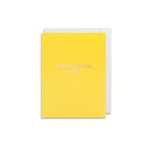 Wonderful Mum Mini Greeting Card