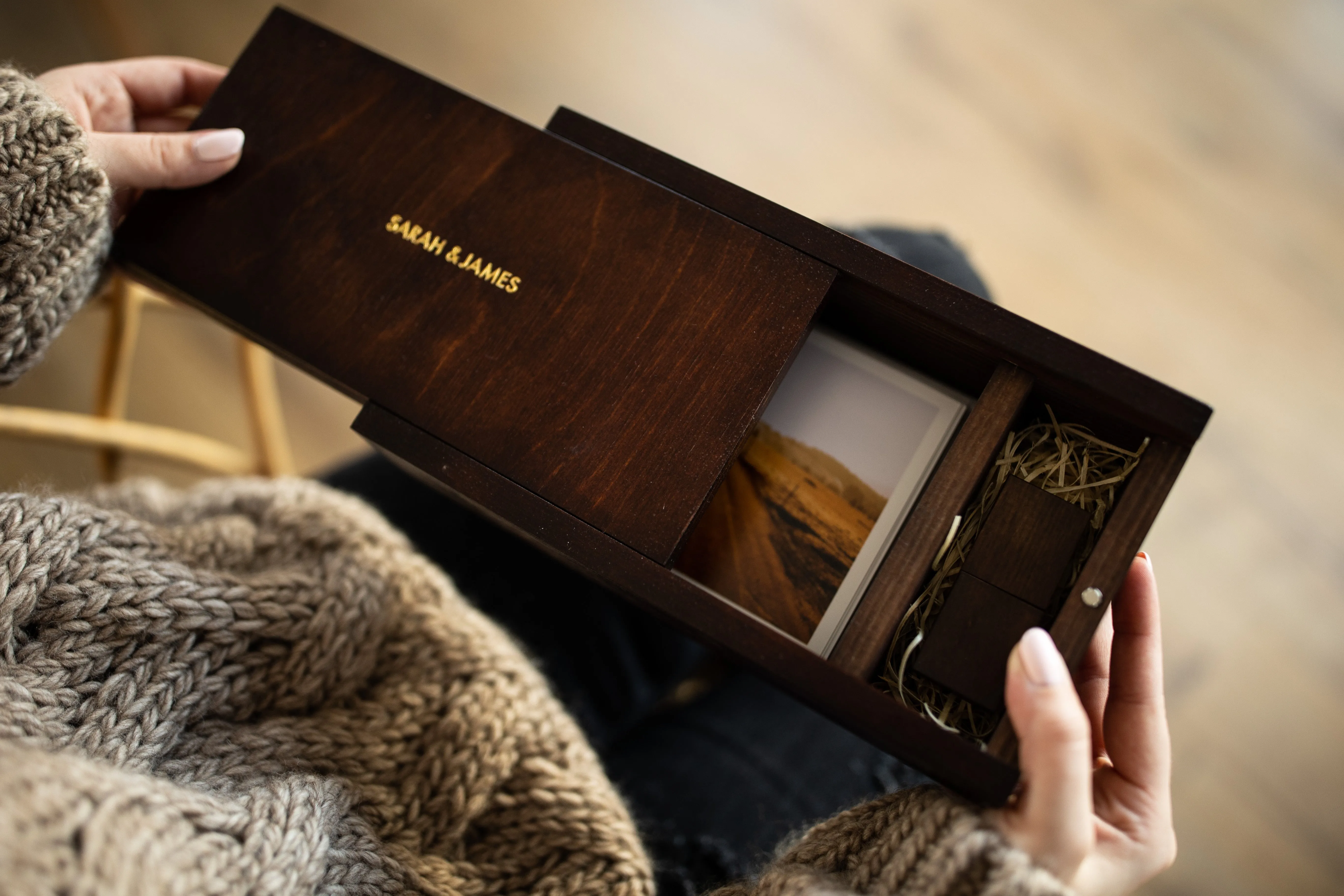 Wooden Print Box