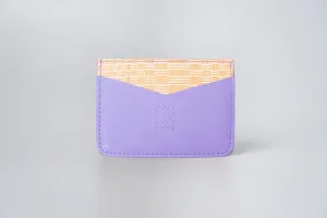 Woven Bulsa Card Holder - Purple Leather
