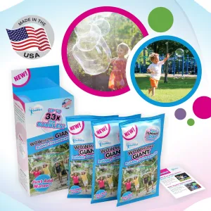 WOWmazing Bubble Concentrate Refill - 3 Pouch-Pack - Just Add Water!