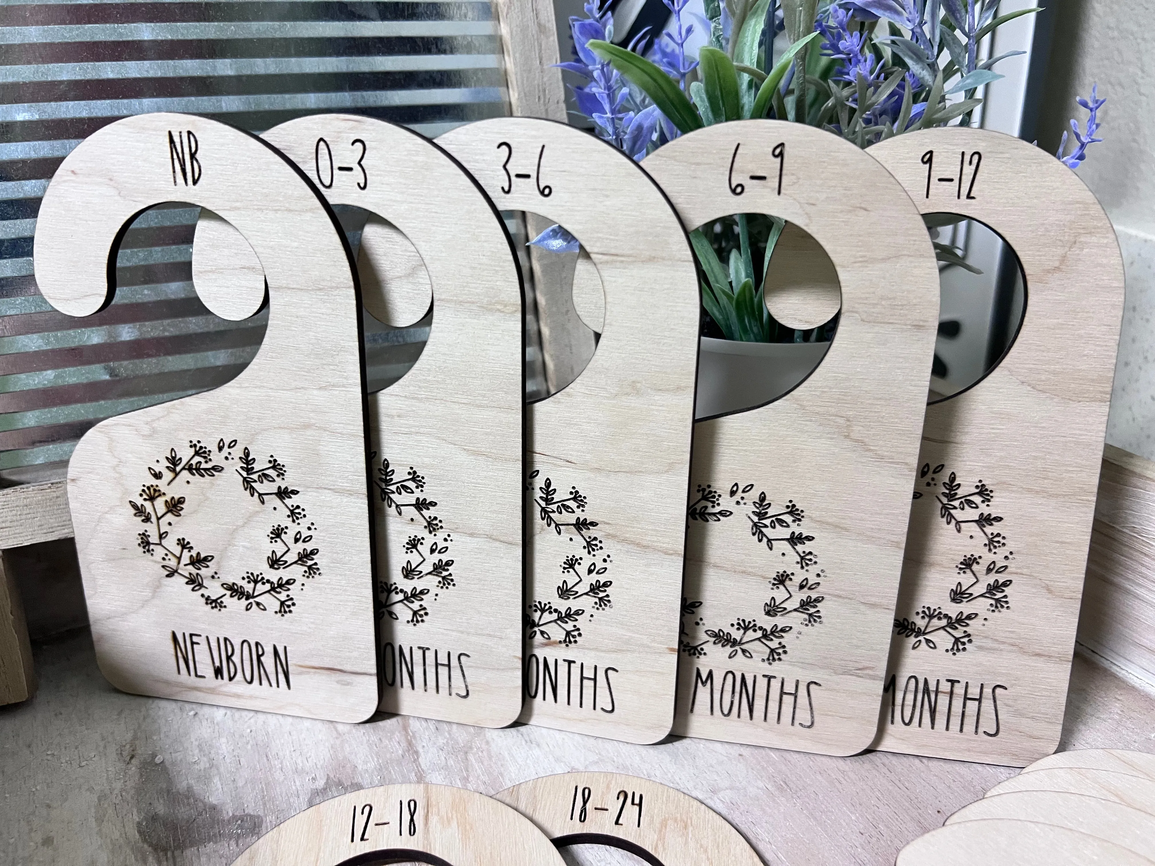 Wreath Baby Closet Organizers