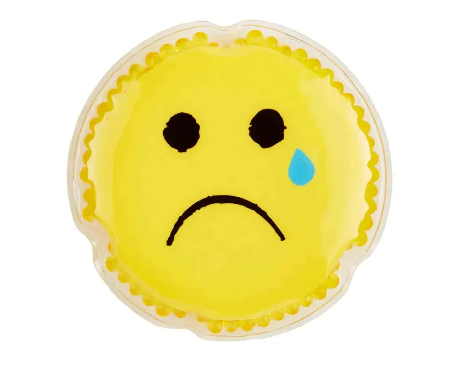Yellow Emoticon Face Ouch Pouch